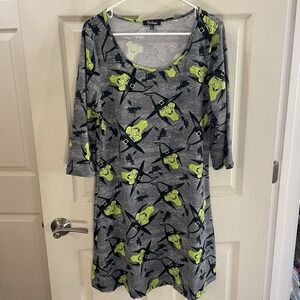 Halloween 8 of Hearts Grey Gray Dress XL‎ Witches